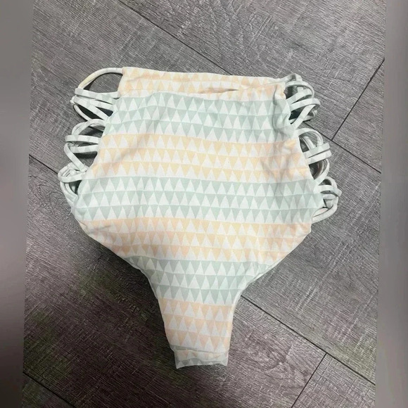 TORI PRAVER SWIMWEAR HIGH WAISTED CUTOUT
BIKINI BOTTOM SIZE S - Picture 3 of 3